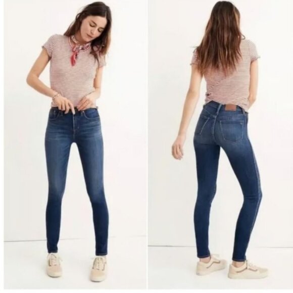 Madewell - 10" High-Rise Skinny Jeans G7391 SU19 | Size 28 | Classic Blue Wash - Picture 2 of 8